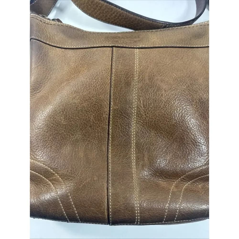 Coach Brown Leather F06S 10398 Crossbody Shoulder Bag